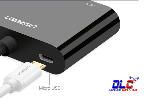Cáp HDMI To HDMI/VGA + Audio 3.5mm Ugreen 40744 (Nguồn Micro USB 5V) - 1