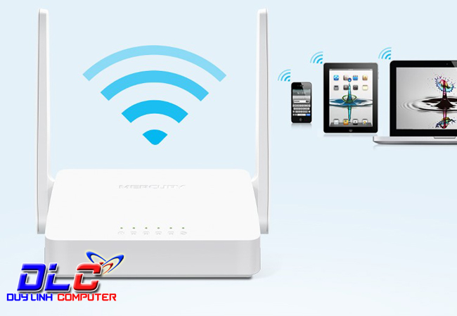 Bộ phát Wifi 2 rầu Mercusys NW305R hỗ trợ tốc độ truyền 300Mbps