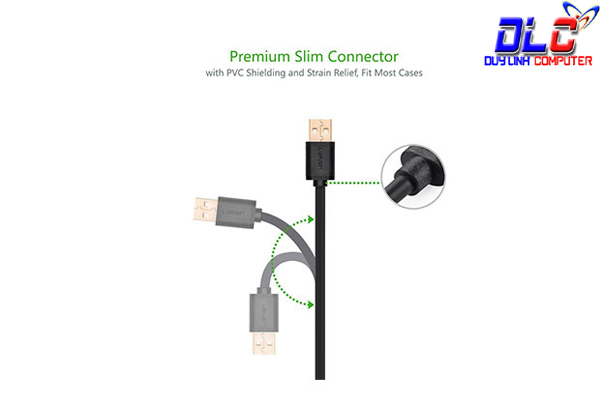 Cáp Micro USB To USB 2.0 Dài 2M Ugreen 10838 Mạ Vàng