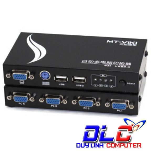Auto KVM Switch 4Port- PS2 và USB MT-471UK-L chính hãng
