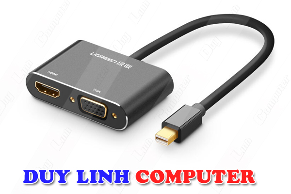 Cáp Mini Displayport to VGA + HDMI chính hãng Ugreen 20422