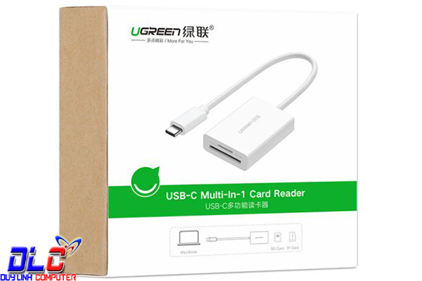 Đầu Đọc Thẻ Nhớ SD/TF 4.0 Ugreen 40864 Cho Cổng USB Type C Trên Macbook