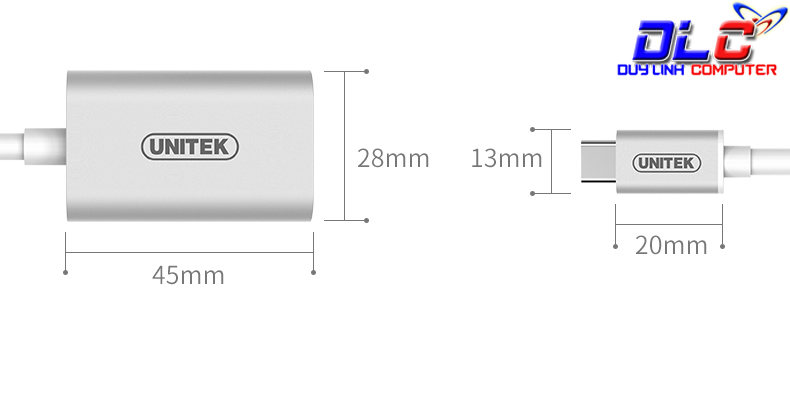 Cáp chuyển USB Type C sang HDMI (4K) Unitek Y-6316 cao cấp