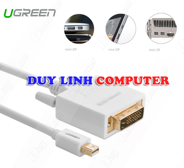 Cáp Mini Displayport to DVI(24+1) 3m Ugreen 10425 cao cấp