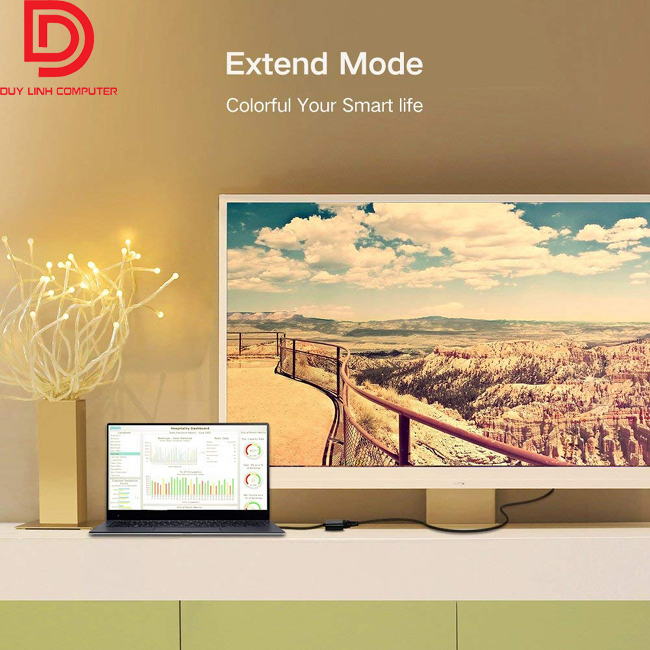 Cáp chuyển đổi Displayport to HDMI + VGA Ugreen 40367 chính hãng