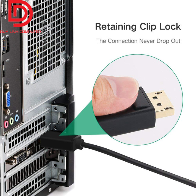 Cáp chuyển đổi Displayport to HDMI + VGA Ugreen 40367 chính hãng