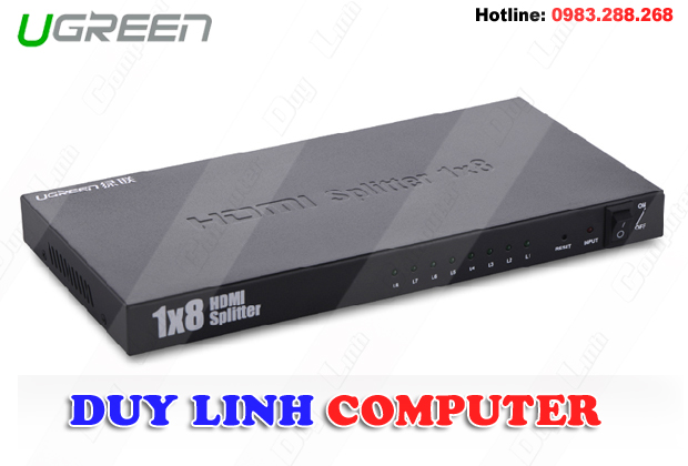 Bộ chia HDMI 1 ra 8 chính hãng Ugreen UG-40203