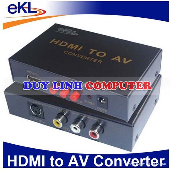 Bộ chuyển đổi HDMI to AV, Svideo chính hãng EKL-HAV
