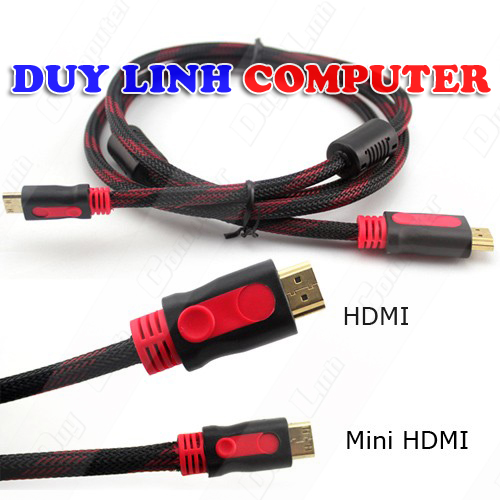 Cáp HDMI sang Mini HDMI 5m chính hãng YellowKnife có bọc lưới chống nhiễu