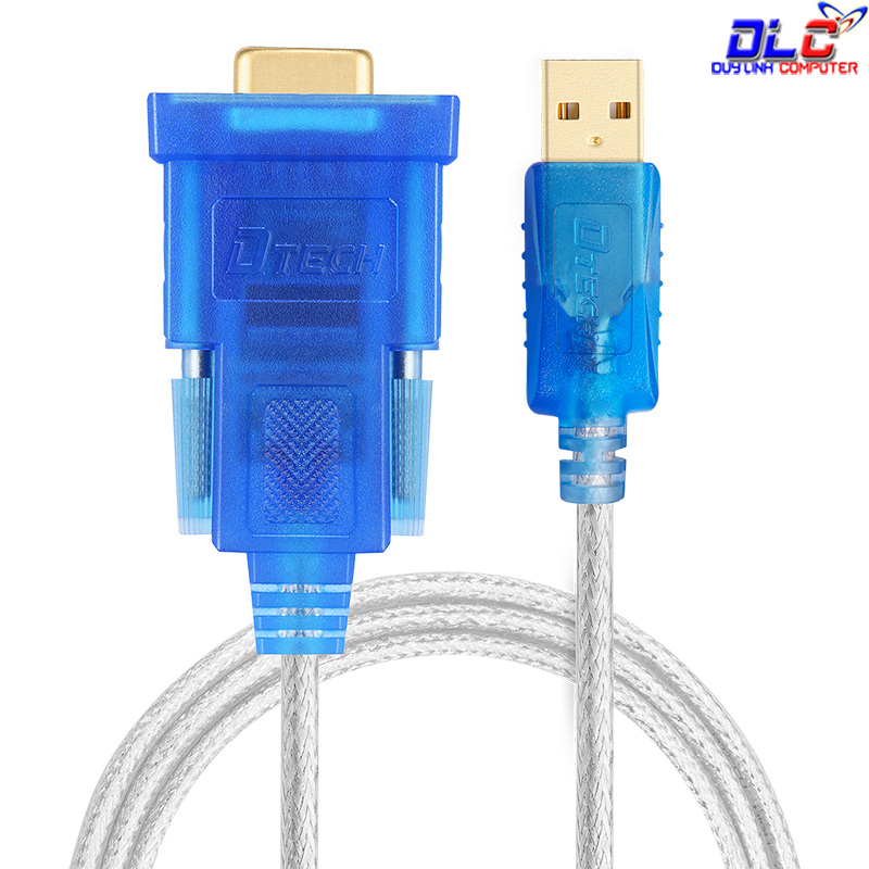 Cáp USB to Com RS232 âm DTECH DT-5002B dài 1.5m chính hãng