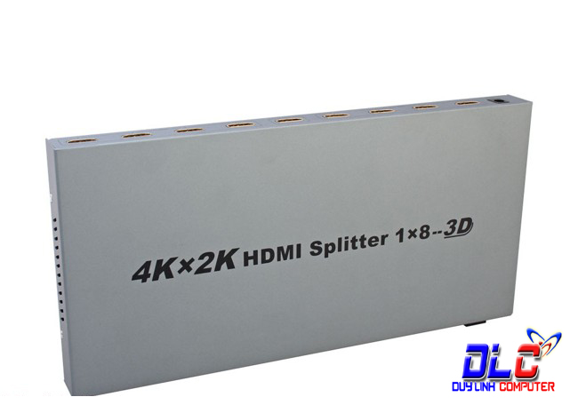 Bộ Chia HDMI 1 ra 8 chính hãng Dtech DT-7148 Hỗ trợ 4K