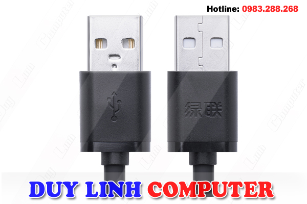 cáp USB 2.0 hai đầu đực dài 0,5m chính hãng Ugreen 10308