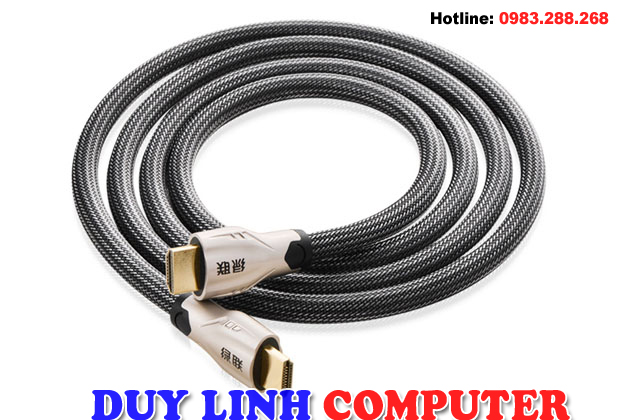 Cáp HDMI 1M bọc lưới, chống nhiễu chính hãng Ugreen 11189