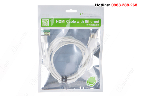 Cáp Micro HDMI to HDMI 2M Trắng chính hãng Ugreen 10144