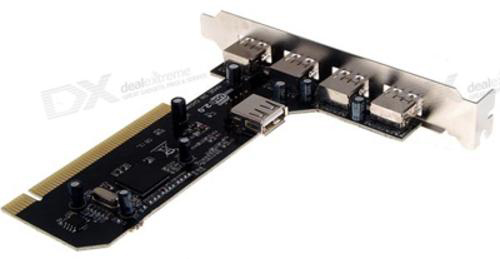Card PCI to USB ra thêm 5 cổng USB