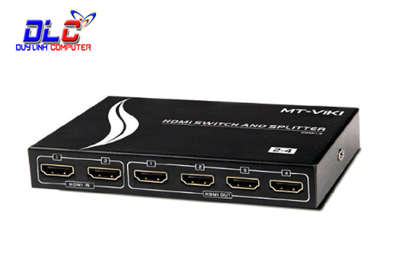 Bộ chia HDMI 2 ra 4 chính hãng MT-VIKI MT-HD2-4 có điều khiển