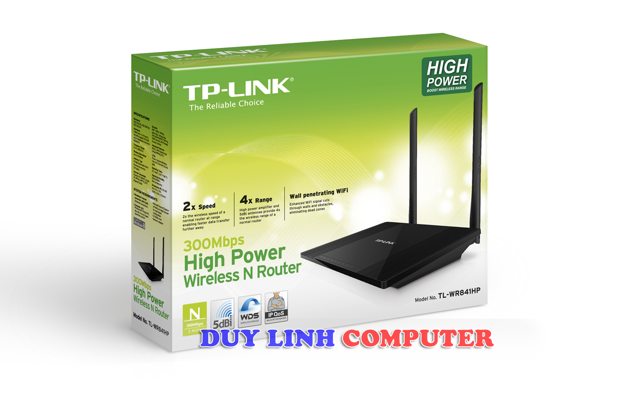 Bộ phát Wifi Tplink TL-WR841HP tốc độ 300Mbps