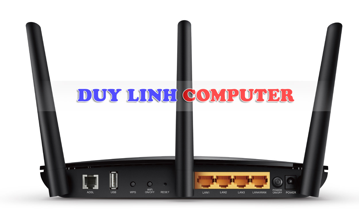 Modem ADSL2 + cổng Gigabit băng tần kép không dây AC750