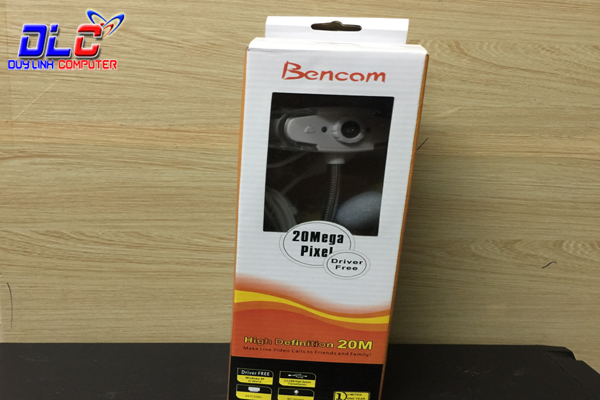 Webcam Bencom có mic chất lượng cao màu trắng