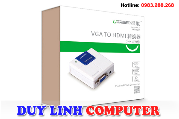 Bộ chuyển đổi HDMI to VGA cao cấp chính hãng Ugreen 40224