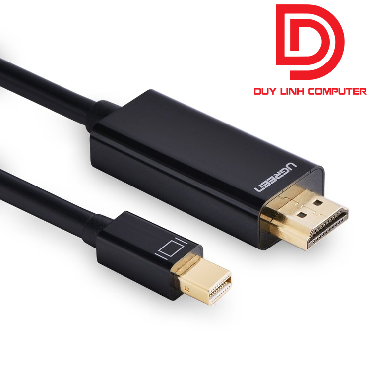Cáp Mini Displayport to HDMI Ugreen 10450 dài 1,5m hỗ trợ Full HD 1080p