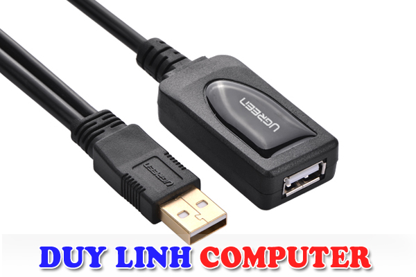 Cáp nối dài USB 2.0 10M có nguồn phụ chính hãng Ugreen 20214