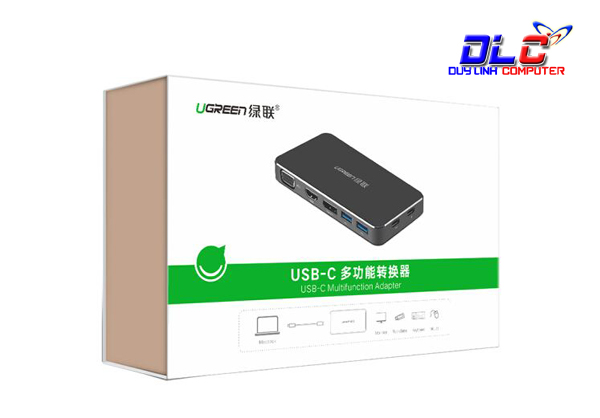 Hub USB Type C To HDMI, VGA, Displayport, Hub USB 3.0, USB-C Ugreen 40872