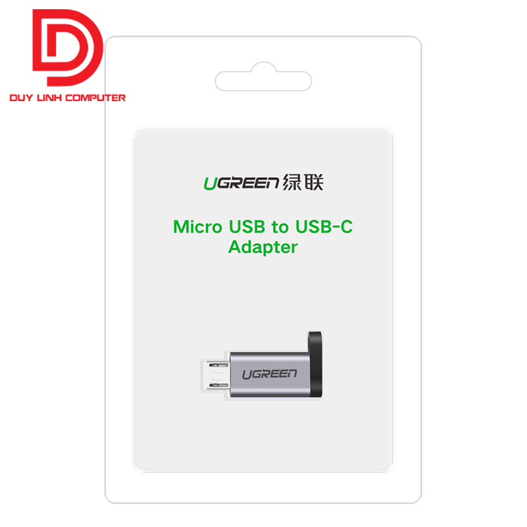 Đầu chuyển đổi Micro USB sang USB Type C Ugreen 50590 chính hãng