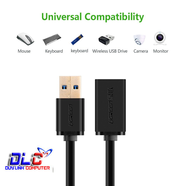 Cáp nối dài USB 3.0 3M UGREEN US115 UG-30127 mạ vàng cao cấp