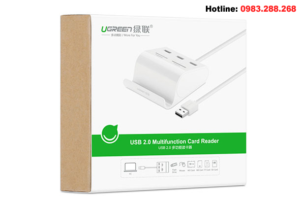 Hub USB 3.0 Ugreen 30344 tích hợp đọc thẻ + Cradle