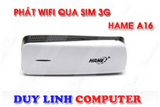Bộ Phát sóng wifi từ sim 3G chính hãng HAME A16 21.6Mbps
