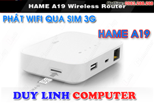 Bộ phát wifi từ sim 3G / 21.6Mbps + Pin dự phòng 5200mAh - HAME A19 chính hãng