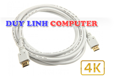 Cáp HDMI dài 2m màu trắng hỗ trợ chuẩn cao 4K*2K, 3D