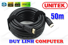 Cáp HDMI 50m Unitek Y-C174 tích hợp IC khuếch đại - hỗ trợ 4K*2K, 3D