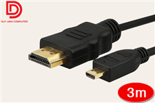 Cáp Micro HDMI to HDMI dài 3m YellowKnife chính hãng
