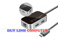 Cáp USB 3.1 Type C to Hub USB 3.0, Ethernet, Thẻ nhớ SD