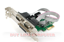 Card PCI E to Com RS232 và cổng máy in LPT