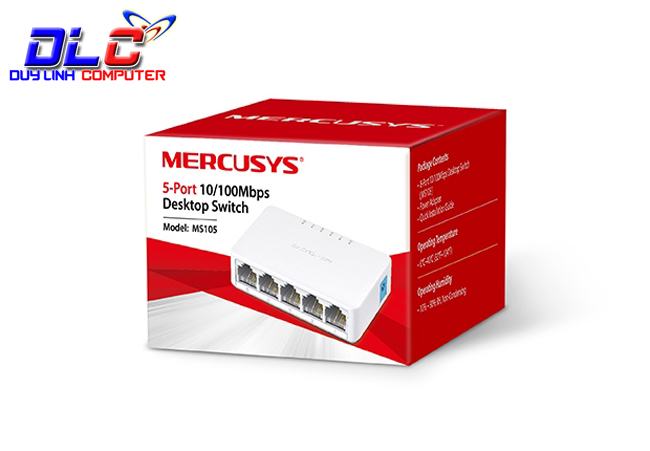 Bộ chia 5 cổng mạng LAN cao cấp Mercusys MS 105 hỗ trợ 10/100Mbps