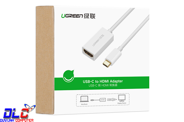 Cáp USB Type-C to HDMI cao cấp Ugreen 40273 hỗ trợ 4K*2K, 3D