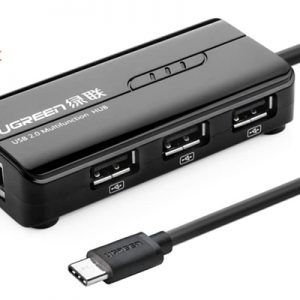 Cáp USB Type C to Lan và 3 cổng USB 2.0 Ugreen 30289