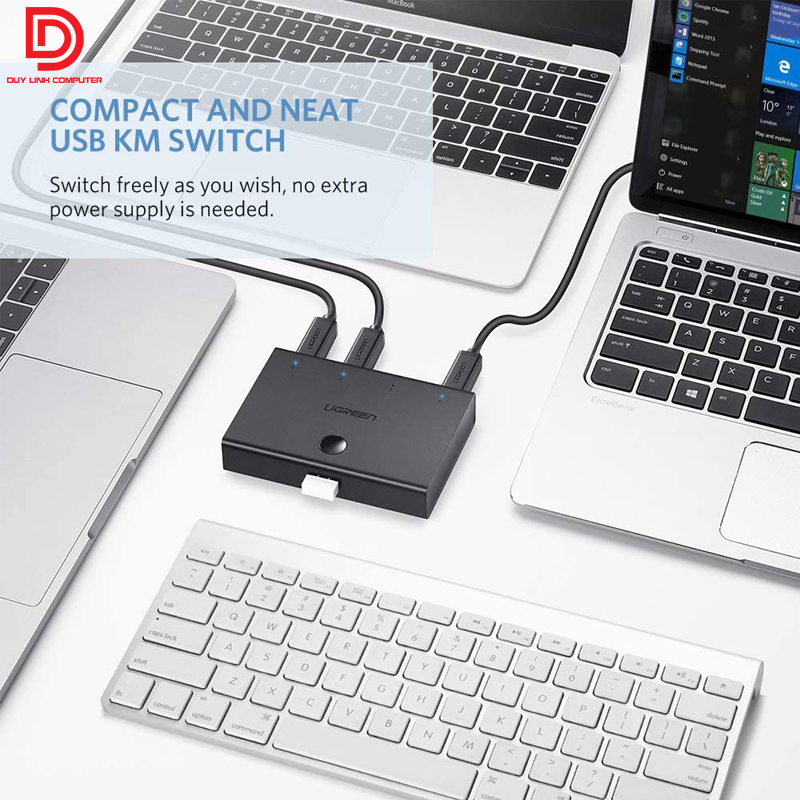 Bo chia USB 2.0 4 PC ra 1 may in chinh hang ugreen 30346 2