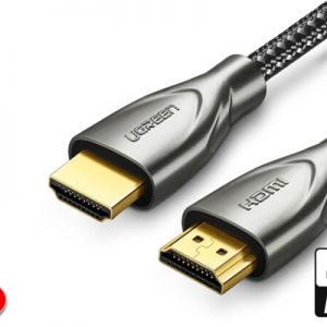 Cáp HDMI 2.0 4K Dài 1M Carbon Ugreen 50106 Mạ Vàng Cao Cấp (60Hz)