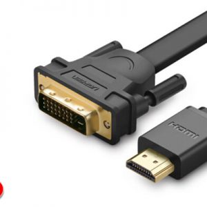 Cáp HDMI to DVI (24+1) mỏng dẹt 3M Ugreen UG-30107