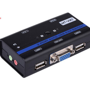 Auto USB+Audio+VGA KVM Switch 2Port chuyển mạch tự động 2 CPU ra 1 màn hình MT-VIKI MT-261KL