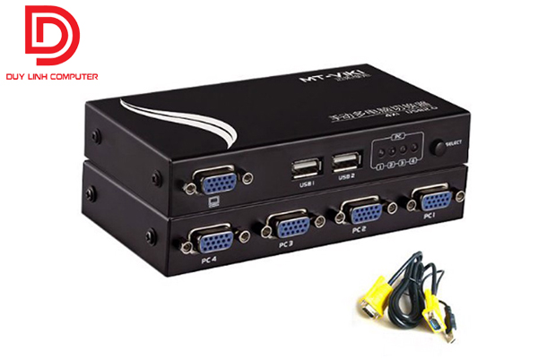 Bộ chia màn hình VGA KVM Switch 4 Port MT-401UK-L chính hãng