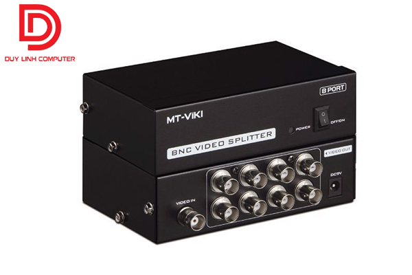 Bộ chia tín hiệu video 8 cổng BNC cho camera giám sát chính hãng Viki MT-108BC.