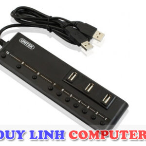 Bộ chia USB 10 cổng Unitek Y-2110 có nguồn ngoài
