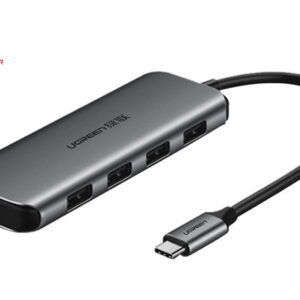 Bộ chia USB Type C ra 4 cổng USB 3.0 hỗ trợ nguồn phụ Ugreen 50980 chính hãng