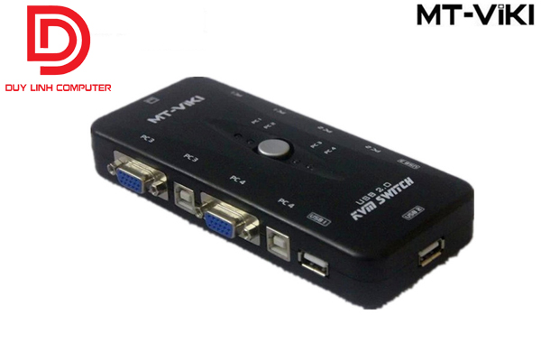 Bộ chuyển KVM Switch USB MT-VIKI MT-401UK 4 PC ra 1 màn hình cao cấp