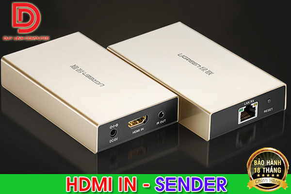 Bộ (Nhận) khuyếch đại HDMI 120M qua cáp mạng Lan RJ45  Ugreen 40280